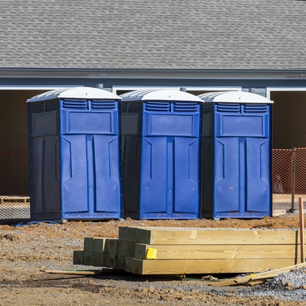 what is the expected delivery and pickup timeframe for the portable toilets in Timpson TX